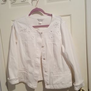 White denim jacket